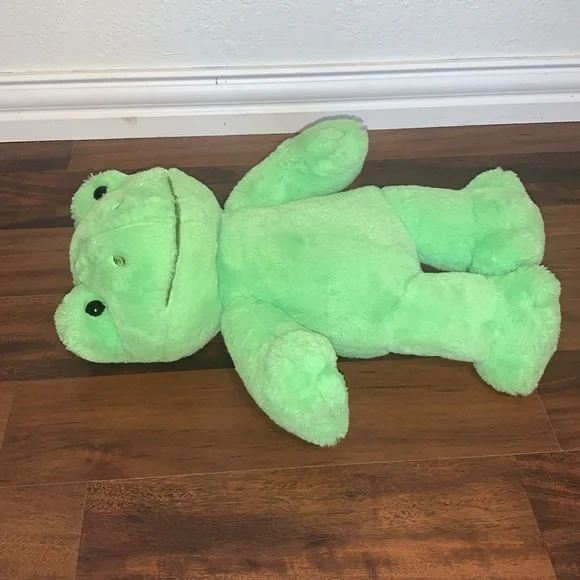 Build A Bear Frog BAB Workshop 16” Green Frog Plush Stuffed Animal